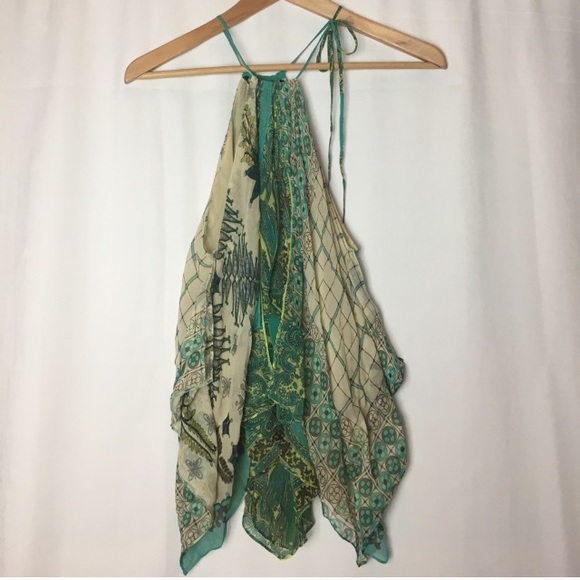 💝BCBG Handkerchief Tie Boho Top - Picture 3 of 4